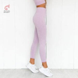 Conjunto de Top Sujetador y Mallas Deportivas 2 piezas para mujer set lila