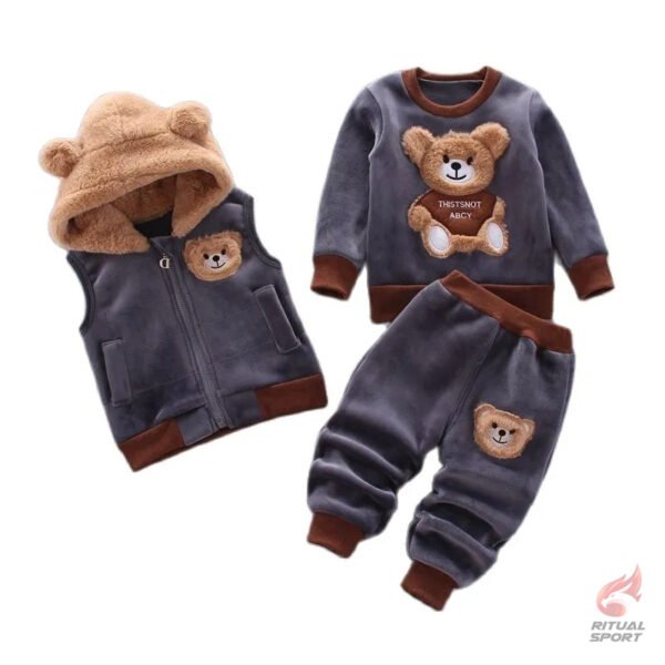 Conjuntos Peluche / Polar para Niños y Niñas de 3 Piezas