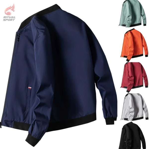 Chaqueta Deportiva Fina Corta Viento para Hombres